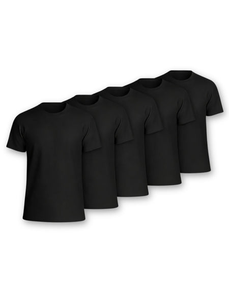 5 / 10 Pack Men'S Cotton T-Shirts – Super Soft Breathable Stretch Tees – Durable Comfort Fit Casual, Work or Sports Men'S Tops Multipack – Local UK Shipping