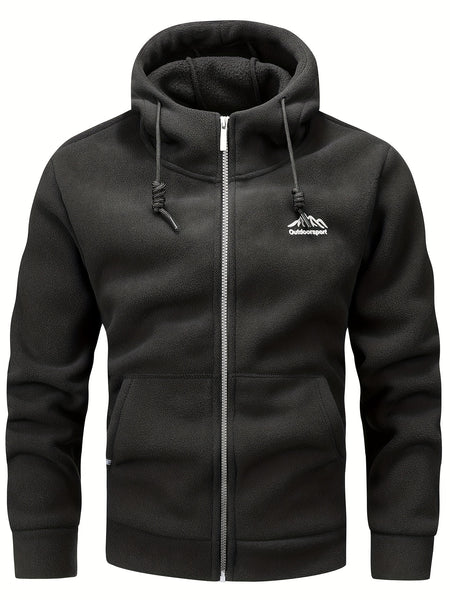 Autumn/Winter Hooded Cardigan Sweatshirt for Men and Women, Thickened Polar Sweatshirt Jacket