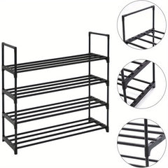 4-Layer Metal Shoe Rack Shoe Storage Organizer Shoe Storage Rack Save Space Used In Living Room Passage Corridors And Cloakrooms