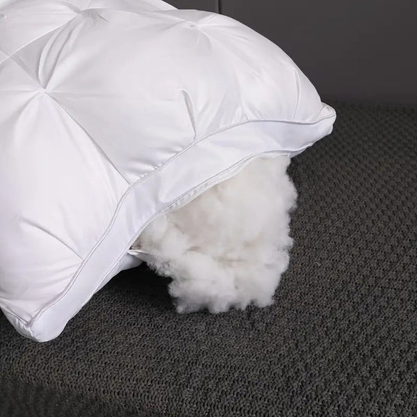 2pcs 3D Sleep Pillow, Hotel Style Same Design Non-Collapsing, Hypoallergenic, Soft, High Bounce, Zipper Closure, Machine Washable, for Adult, All Seasons Use, Multipurpose, Body Pillow Case, Comfortable Pillow for Sleeping