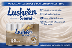 96 Rolls Toilet Tissue – 3 Ply – Extra Long 150 Sheets – Soft & Strong Bulk Pack – Long Lasting Family Size