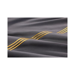 Embroided Baratta Stitch Duvet Cover Set with Matching Pillowcases - Ultra-soft Brushed Microfibre – Chic & Modern Design – Easy Care & Machine Washable