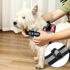 Basic Dog Harness for Emotional Support Dogs Non-Tension Reflective Adjustable Non-Choking Pet Vest Straps with Handles for Easy Walking And Training for Small Medium And Large Dogs