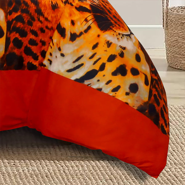 4pcs Printed Duvet Cover Set, Soft Comfortable Multi-design Printed Bedding Set, For Bedroom, Guest Room (1 Fitted sheet + 2 Pillowcases + Without Core) Trendy Design, Soft Fabric, Brushed Material, Lightweight