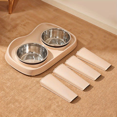Dog Bowls with Stand, Adjustable Raised Dog Bowl for Large Dogs, Dog Feeding Station with 2 Stainless Steel Dog Bowls, Non-Slip elevated dog bowls