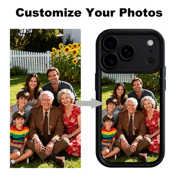 Phone Case - Custom Photo Thick Soft Phone Case - Personalized Case for Iphone 17/ 16/ 15/ 14/ 13/ 12/ 11 Pro Max/ Pro/ Plus, Full Coverage Protection, Scratch-Resistant & Wear-Resistant, Creative Gift for Family & Friends on Birthdays, Christmas