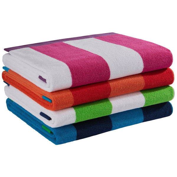 Colour Your Home Cabana Beach Towel 91 X 172 Cm, in 4 Colours