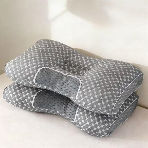 1/2pcs Soft Low Pillows, Soft Slim Pillow, Medium Thickness Pillow, Modern Zipper Design, Hotel-Quality Polyester Filling, White & Gray, Perfect for Home Bedroom Decor, Christmas & New Year Gift