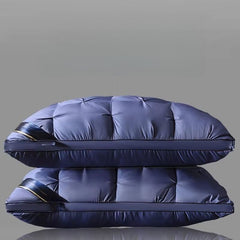 Pack of 2 3D Sleep Pillow, Extra-Large Luxury Hotel-Quality Bed Pillows, Comfortable Pillow for Sleeping, White Standard Style Home & Hotel Use
