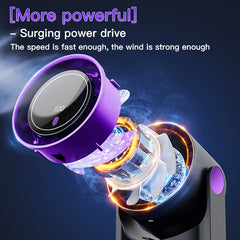 2025 New Upgrade Large Battery Portable Fashion Desk Fan Air Conditioner, 5-Speed Wind Cooling