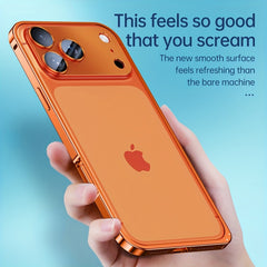Phone Case - Metal Frame Bumper with Metal Lens Cover Elastic Strap Detachable Phone Case for Apple Iphone 17 Pro Max Durable Protective Cover