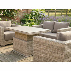 Norfolk Leisure Cunningham 4 Piece Deep Seating Set with Gas Height Adjustable Table