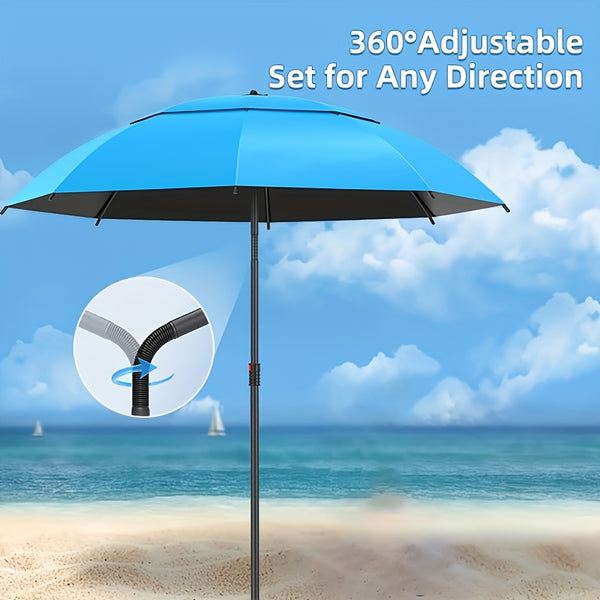 Outdoor Sun Umbrella - Lightweight Foldable Manual Open | Suitable For Camping, Beach, Fishing, And Picnic | Fashionable Patio Accessory | Durable Outdoor Gear, Garden Umbrella