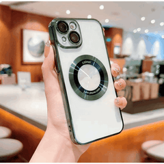 Magnetic Phone Casefor iPhone 12, 12 Pro, 12 Pro Max Titanium Metallic Color Luxury Phone Case Support Wireless Charging with Lens Protector Shockproof Clear Cover