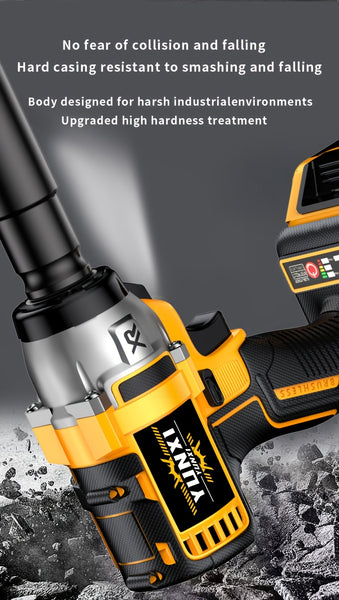 Wireless Electric Impact Wrench, Lithium Electric Wrench Set - Multifunctional Tool Set, Portable, Suitable For Car Maintenance, Furniture And Scaffolding Installation, A Gift Of Electric Tools For Husbands