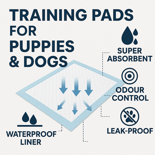 50 x ALIA Pet Training Pads | Dog Training Pads | Super Absorbent Puppy Pee Pads, Leak-Proof, Quick-Dry, Odor Control | Disposable Potty Pads for Dogs & Puppies 56 x 56 cms | 1 Pack of 50