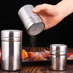 A Stainless Steel Shaker for Dusting Icing Sugar, Cocoa, And Flour, Perfect for Seasoning Spices