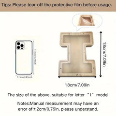 1 unique wooden letter jar - 26 creative A-Z letter storage containers, transparent design, birthday gift idea, home decoration, best friend gift, and functional holiday present.