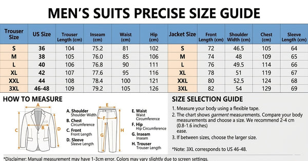 Tongtongbang Selection: Men's High-End New Style 2-Piece Suit Set (Jacket and Trousers) Suitable for Formal Occasions and Banquets