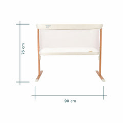 Tutti Bambini Zizee Breathable Rocking Crib, Walnut & Ecru