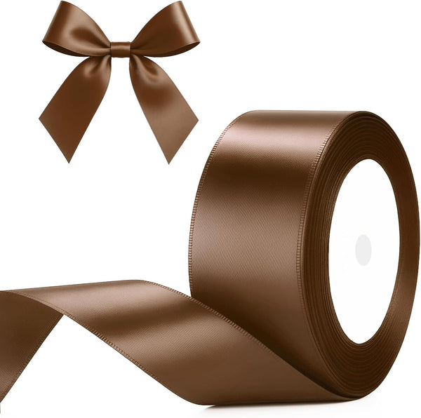 G2PLUS White Stain Ribbons - 22M Thick Fabric Gift Wrap Ribbons for Crafting, Wedding & Valentine'S Day Decoration