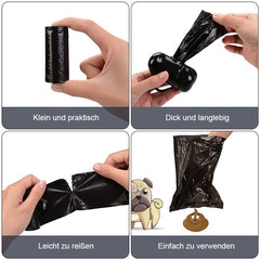 50 Rolls Dog Poop Bag, Portable Pet Waste Bag Refill Rolls, Thickened Leak Proof Pet Garbage Bags, Pet Cleaning Supplies Open-top Garbage Bag, Pet Waste Bags for Indoor & Outdoor Use