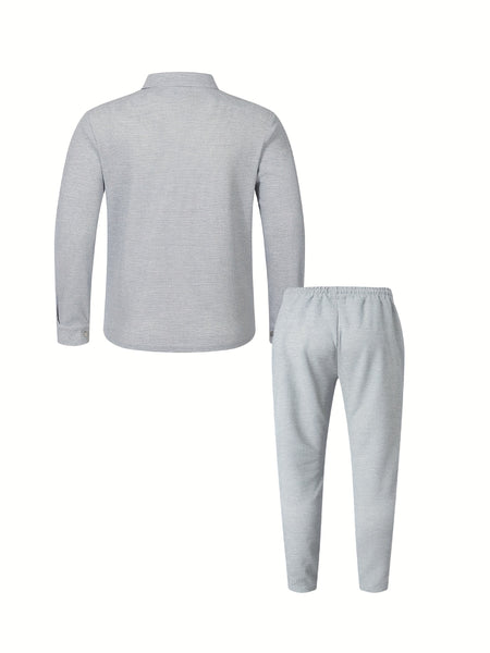 Procurement Products Autumn Winter Men'S Athletic Suit Casual Athletic Jacket And Pants 2pcs Set Plus Drawstring Outdoor Casual Athletic Pants Set