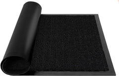 BLADO Washable Door Mats Indoor & Outdoor - Non-Slippery Heavy Duty - Stylish & Large Rubber - Perfect Dust Grabbing Doormats (Anthracite, 40Cm X 60Cm)