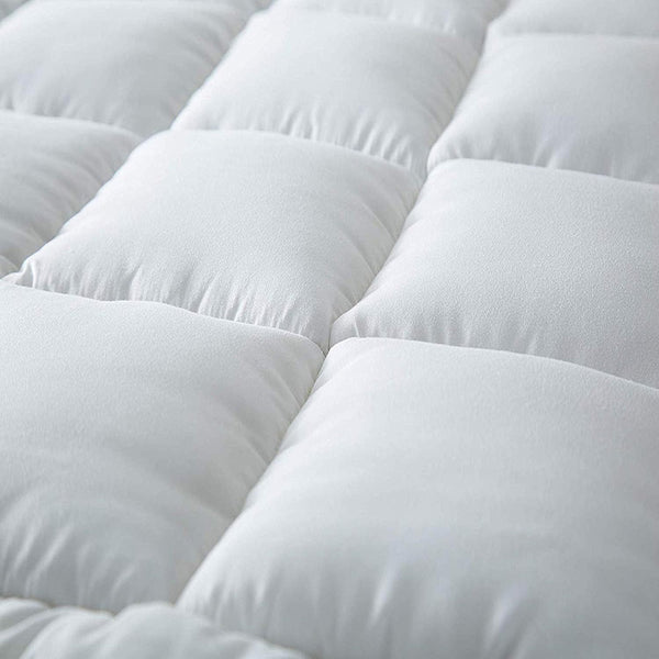 4As Microfibre Mattress Topper 4 Inch/10cm 1100 GSM Heavy Fill Super Soft and Fluffy Hand Filled Single Double King Super King Box Stitched