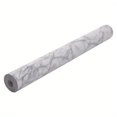 10M Self Adhesive Grey White Marble Effect Vinyl Wrap Film for Kitchen Worktops Wall Floor Sticker