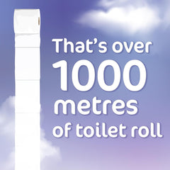 54 Rolls of 3-Ply Premium Quilted Toilet Paper | Generous Length per Roll | Luxuriously Soft, Strong & Highly Absorbent Toilet Tissue