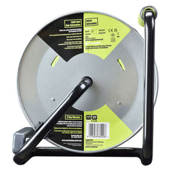 Masterplug 25M Metal Cable Reel with 4 Sockets