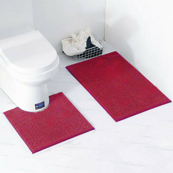 2-Piece Loop Bath Mat Set – Soft, Absorbent, and Quick-Drying Bathroom Mats with Non-Slip Backing for Safe, Comfortable, and Stylish Everyday Use