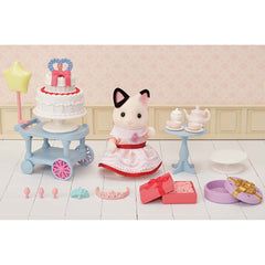 Sylvanian Families Princess Dress up Set & Party Time Tuxedo Cat Set Bundle (3+ Years)