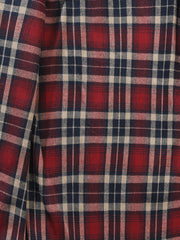 Men's Premium Plaid Jacket - Casual Polyester, Button-Up with Collar for Spring/Fall