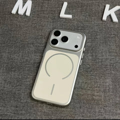 Phone Case: Fashionable Electroplated Magnetic Phone Case Compatible with iPhone 17 Pro Max Slim Shockproof Matte Full Cover Protective Case