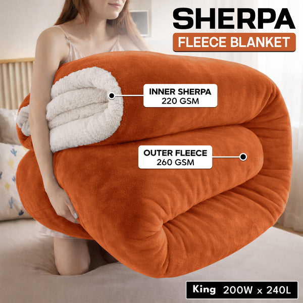 1pc Luxurious Double-Sided Sherpa Throw Blanket – Soft, Warm & Cozy Contemporary Blanket, Machine Washable, Perfect for Couch, Bed, Office & Travel, Ideal Gift