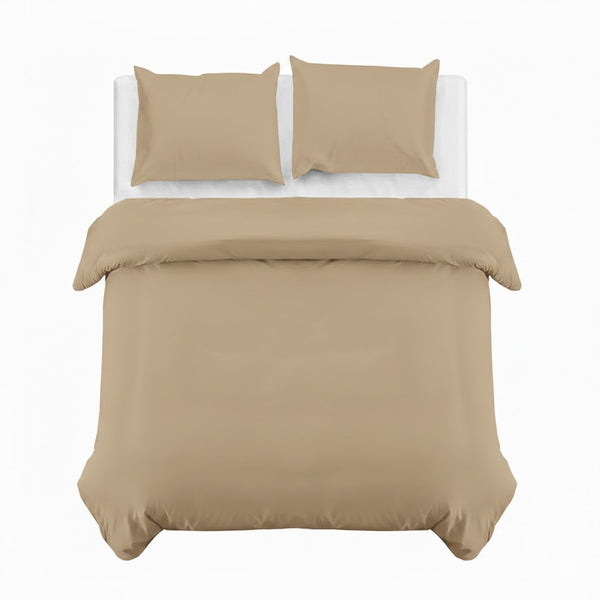 4B Classic Plain Minimal Design Duvet Cover Set – Single Double King Super King Bedding for Home and Guest Rooms