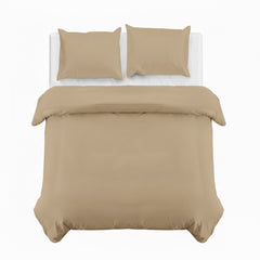 4B Classic Plain Minimal Design Duvet Cover Set – Single Double King Super King Bedding for Home and Guest Rooms