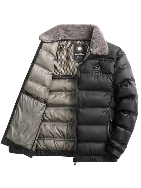 Men'S Jacket Autumn And Winter New Jacket Middle-Aged Thickened Warm Top Men'S Clothing