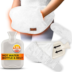 Wearable Hot Water Bottle Belt 1.5L – Wrap Around Hot Water Bottle for Period Pain Relief, Back Pain & Cramps – Adjustable & Washable