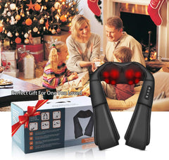 Neck Massager, Deep Tissue 3D Kneading, by Ikristin, Portable, with Heat, Shiatsu Massager for Neck, Back, Shoulder, Foot and Leg, at Home and Car, Suitable for Women and Men (Black)
