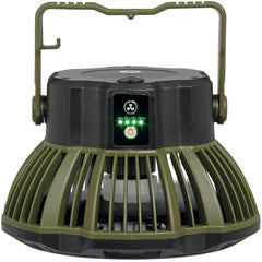 NGT XL USB Rechargeable Fan with Light & Powerbank | 3-in-1 Bivvy Fan, Lantern & Portable Charger | Carp Fishing & Camping Essential