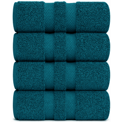 Pack of 4 Jumbo Bath Sheets Set 100% Egyptian Cotton (80x140 CM) Quick Dry 500GSM Highly Absorbent Soft Feel Bath Sheets XL Bathroom Towel Perfect for Daily Use