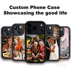 Phone Case - Custom Photo Thick Soft Phone Case - Personalized Case for Iphone 17/ 16/ 15/ 14/ 13/ 12/ 11 Pro Max/ Pro/ Plus, Full Coverage Protection, Scratch-Resistant & Wear-Resistant, Creative Gift for Family & Friends on Birthdays, Christmas