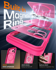 TOCOL Magnetic for Iphone 17 Pro Max Case 6.9-Inch, Compatible with Magsafe, Full Camera Protection, Built-In Magnetic Ring, Drop Protection Shockproof Translucent Matte Phone Cover