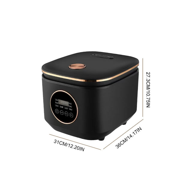 5L Digital Rice Cooker, 8 Cooking Functions with Steamer, Quick Rice, Porridge, Soup, 12H Timer & Auto Keep Warm, Non-Stick Electric Cooker for Home
