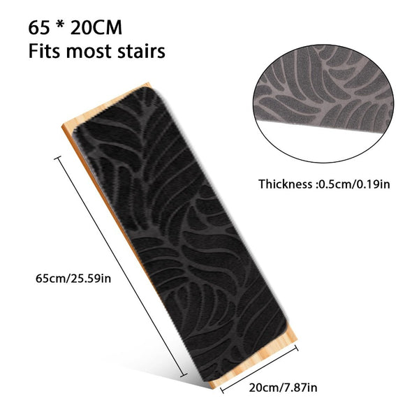15pcs Set of 65X20Cm Anti Slip Stair Step Pad, Bottom Anti Slip, Detachable And Washable Step Pad, Suitable for Household Use