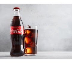 Coca-Cola Original Glass Soft Drink 24 x 250ml Premium Glass Bottles Party, Ideal for BBQs, Parties & Family Event