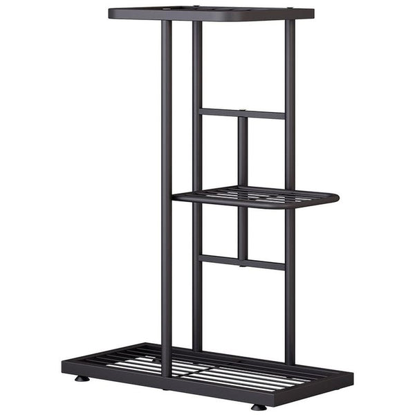 Plant Stand, 3-Tier Indoor Metal Plant Stand, Dark Gray, Multi-Level Flower Shelf for Small Pots, Ideal for Living Room, Balcony, Garden, Patio, and Home Decor